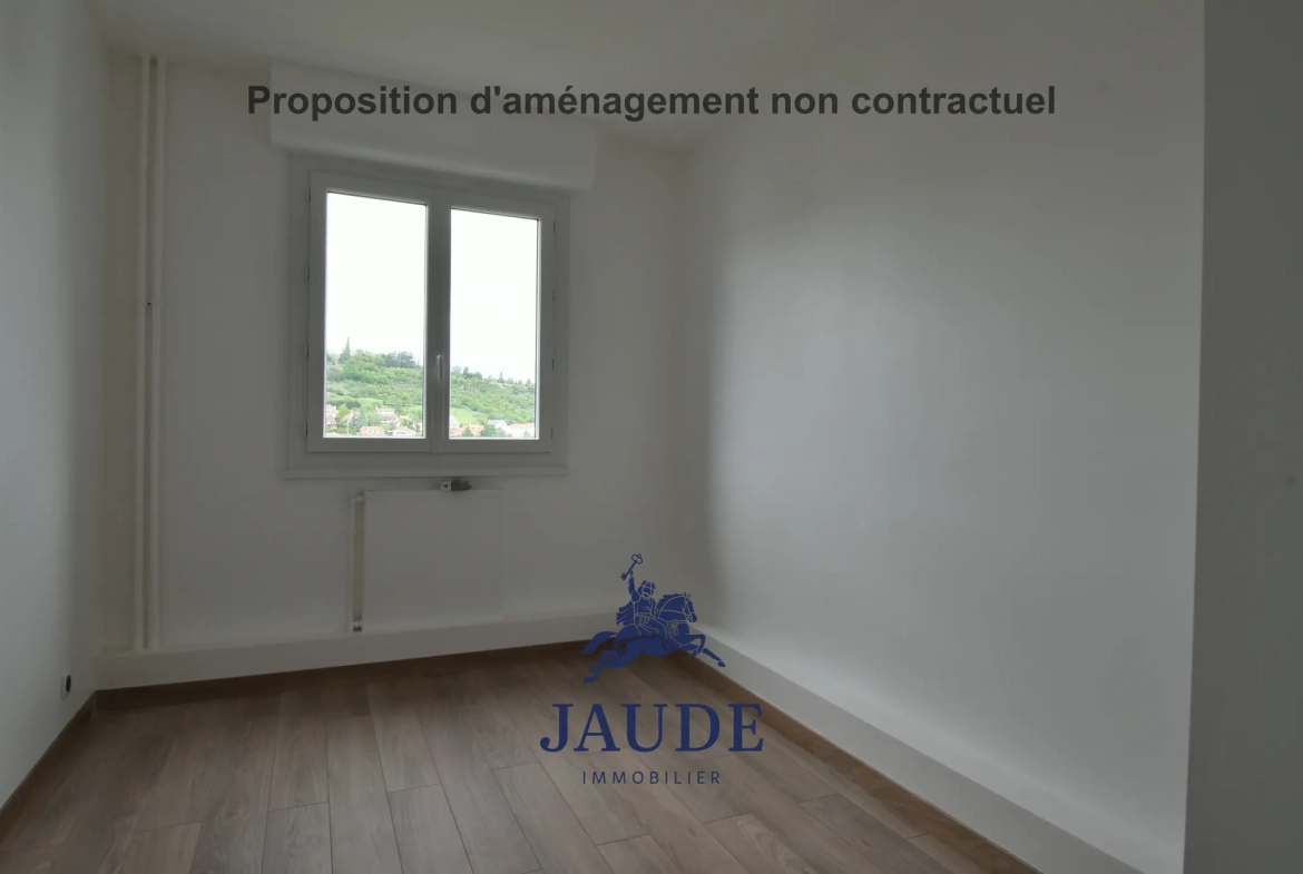 F3 rénové de 70m² avec parking sécurisé à Clermont-Ferrand 