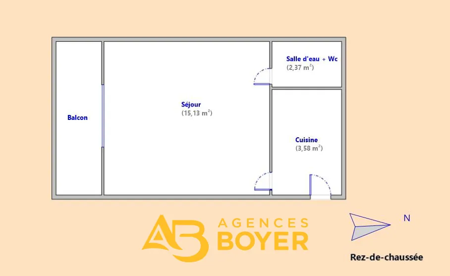 Studio de 21,08 m² à Bandol avec terrasse et double parking 