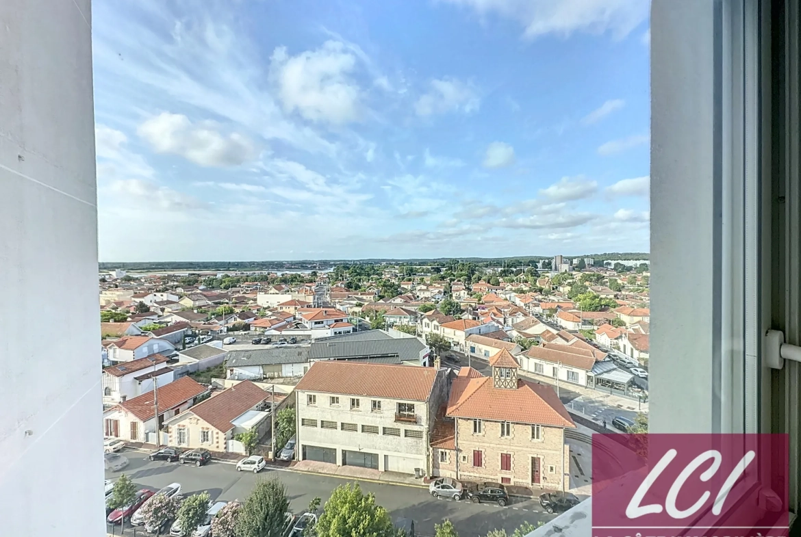 Studio à vendre avec vue dégagée sur le Bassin à Arcachon 
