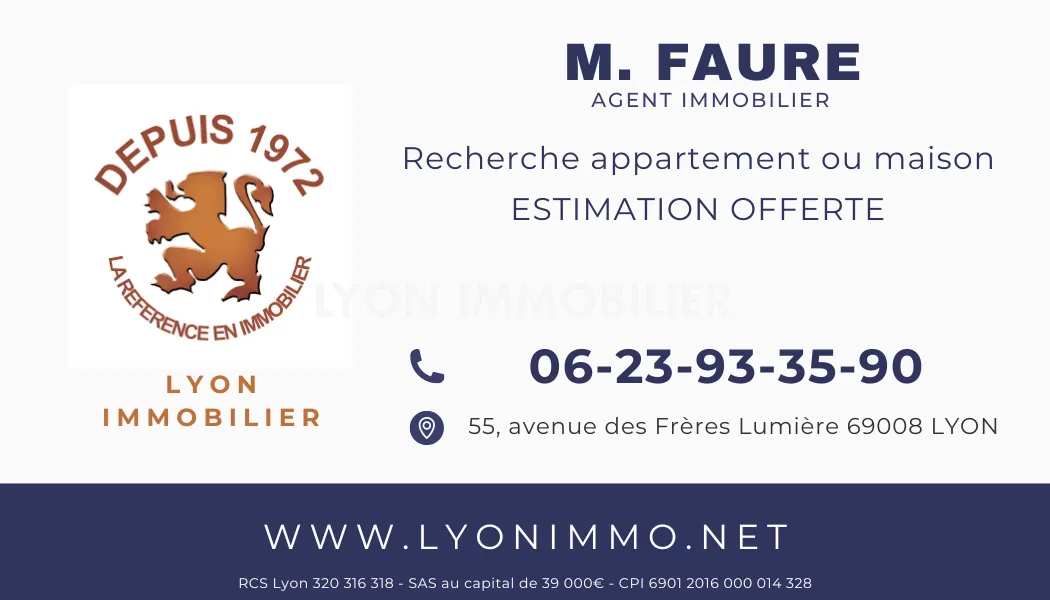 Appartement 4 pièces avec terrasse à Mions centre - Vue dégagée 