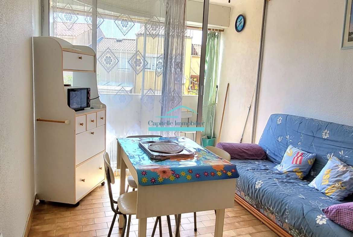 Appartement T2 meublé à Frontignan-Plage avec parking à vendre 