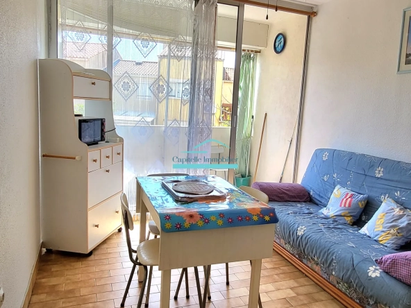 Appartement T2 meublé à Frontignan-Plage avec parking à vendre