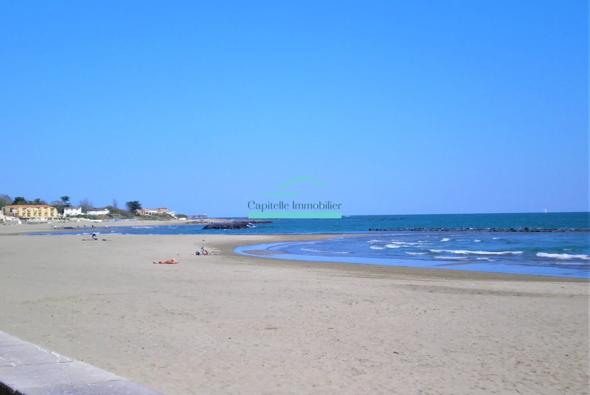 Appartement T2 meublé à Frontignan-Plage avec parking à vendre 