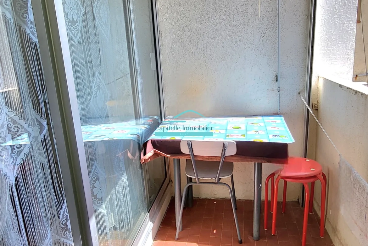 Appartement T2 meublé à Frontignan-Plage avec parking à vendre 