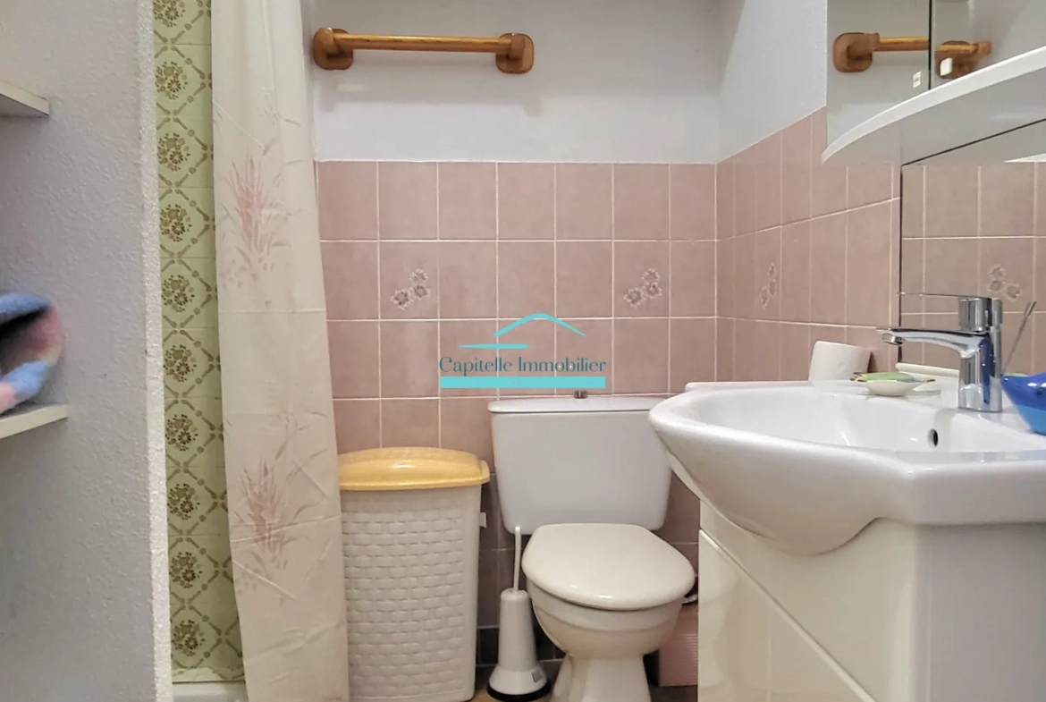 Appartement T2 meublé à Frontignan-Plage avec parking à vendre 