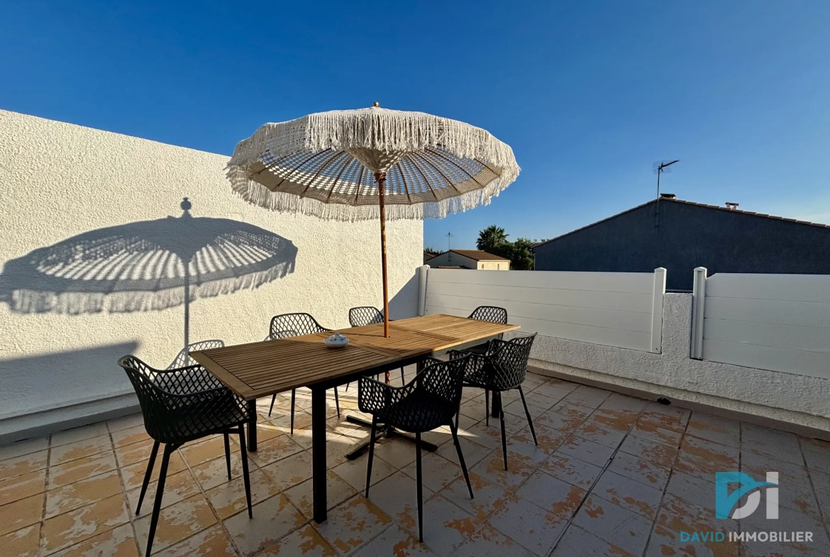 Appartement rénové de 86m² avec deux terrasses à Agde 