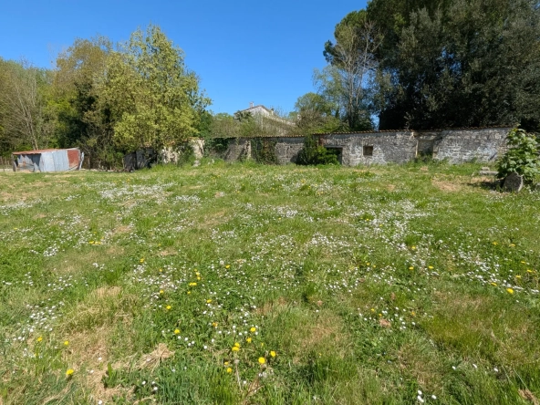Grande maison en pierre à rénover à Bessines avec terrain et accès rivière proche de Niort 