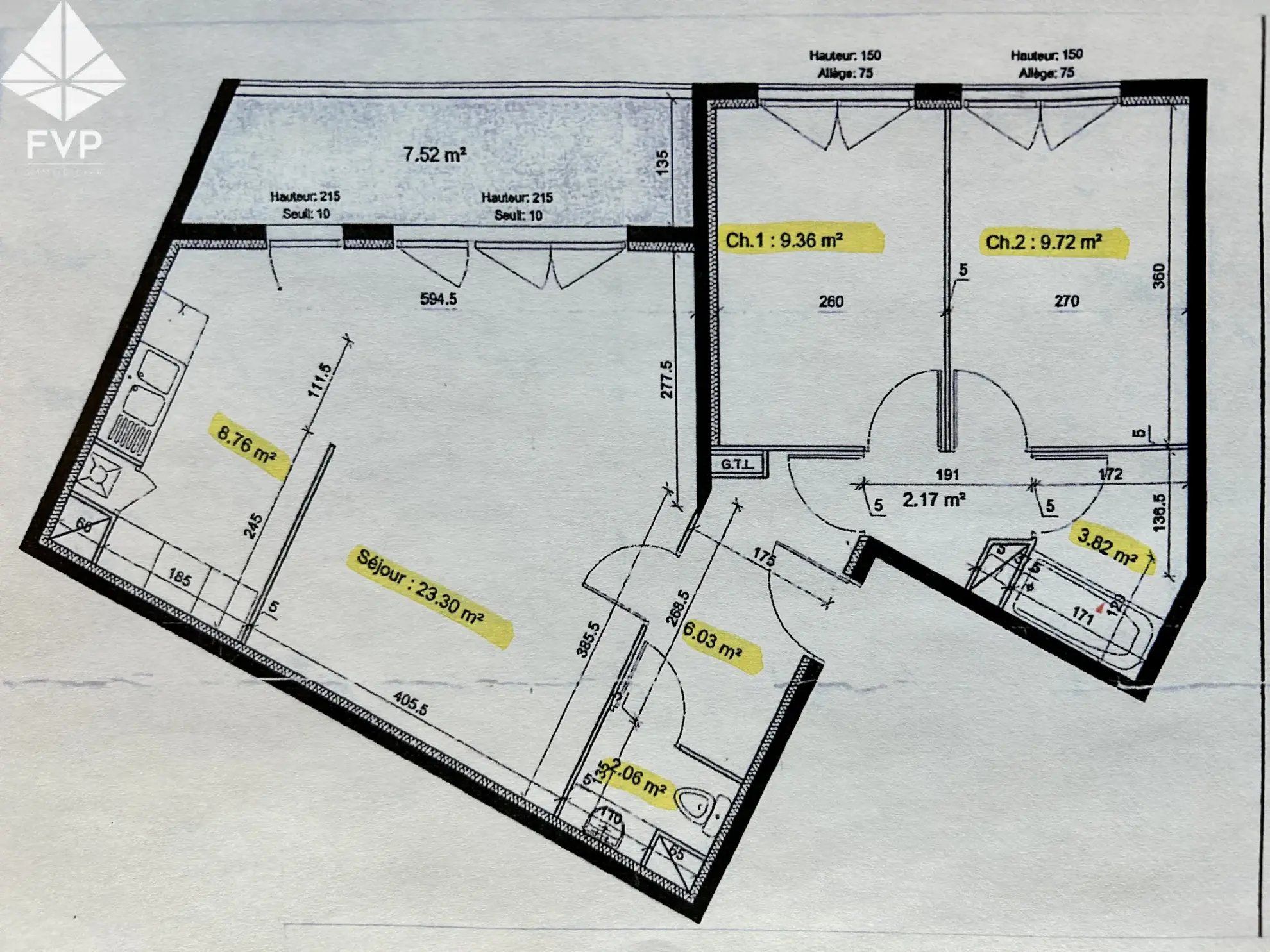 Appartement T3 à Fécamp avec terrasse, parking et emplacement central, idéal pour investissement ou habitation 