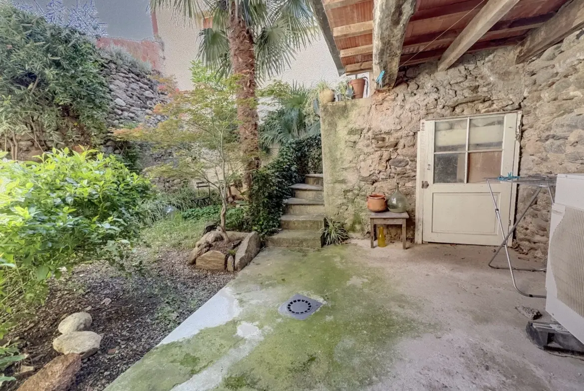 Maison de village à Céret avec garage, terrasse et potentiel de rénovation 