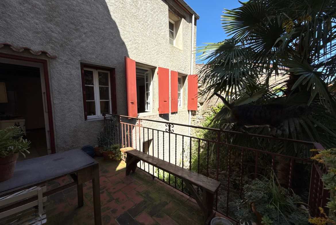 Maison de village à Céret avec garage, terrasse et potentiel de rénovation 
