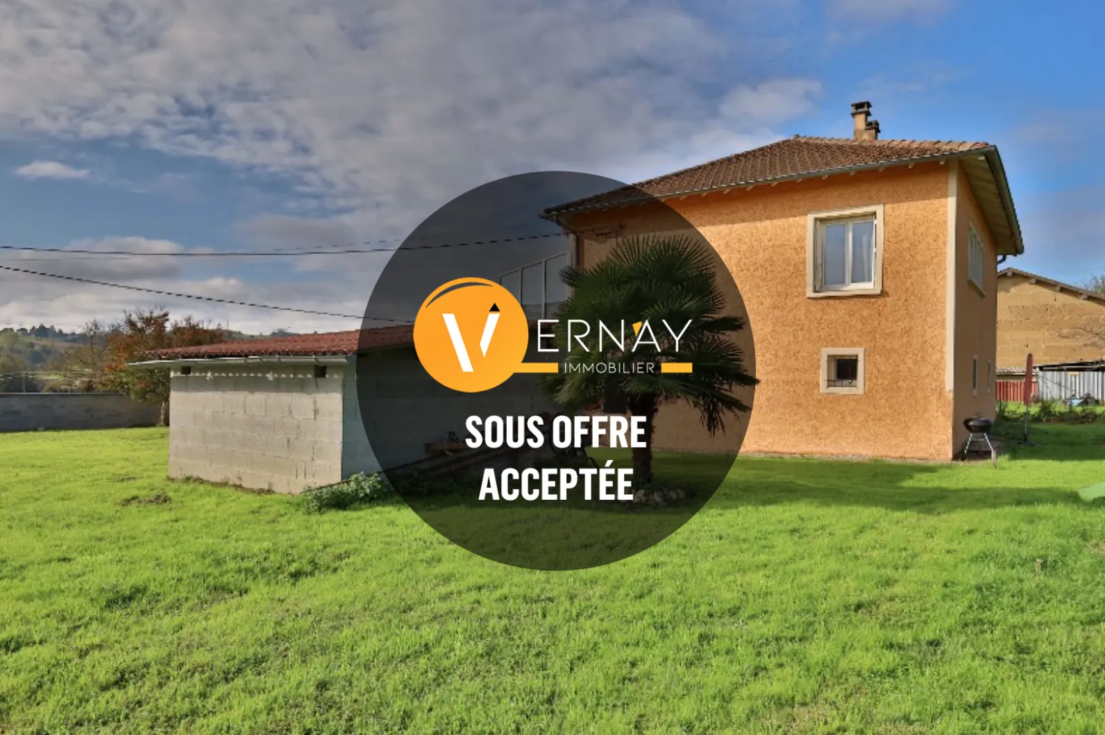 Maison T3 à vendre à Saint-Just-Chaleyssin avec grand terrain et sous-sol complet 