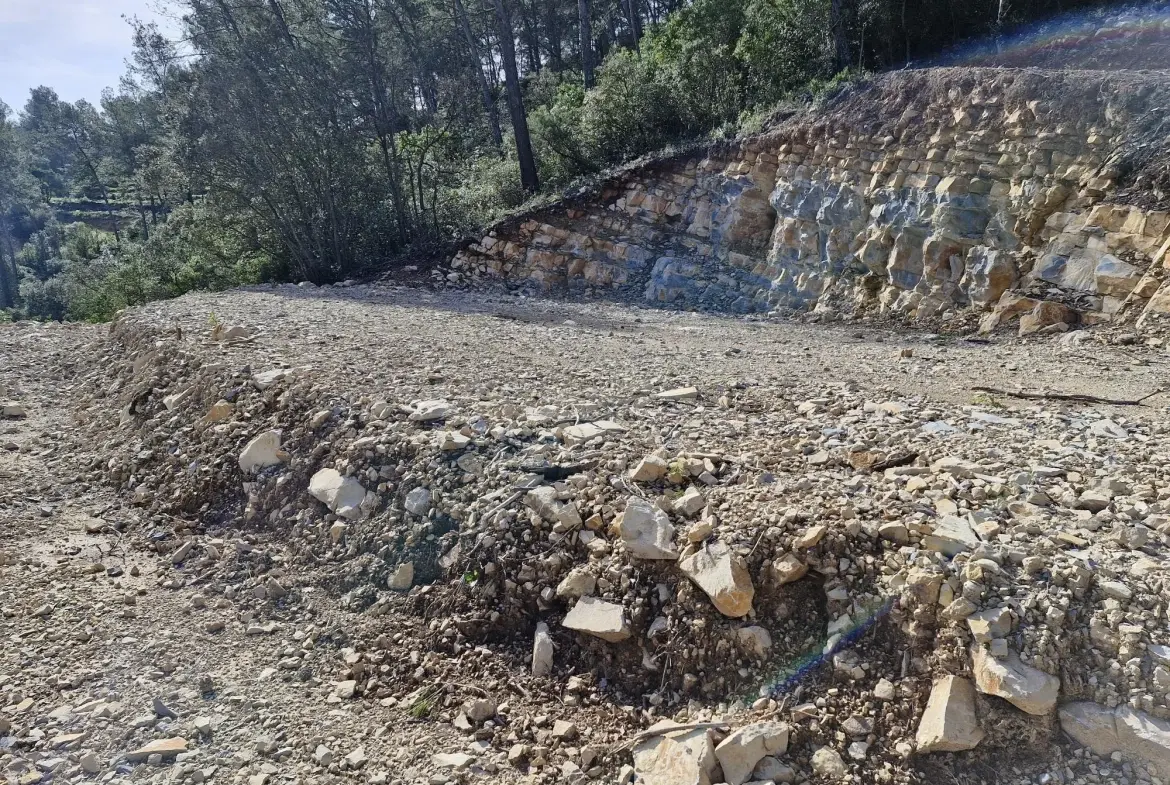 Terrain constructible de 1514 m² à Belgentier avec permis de construire 