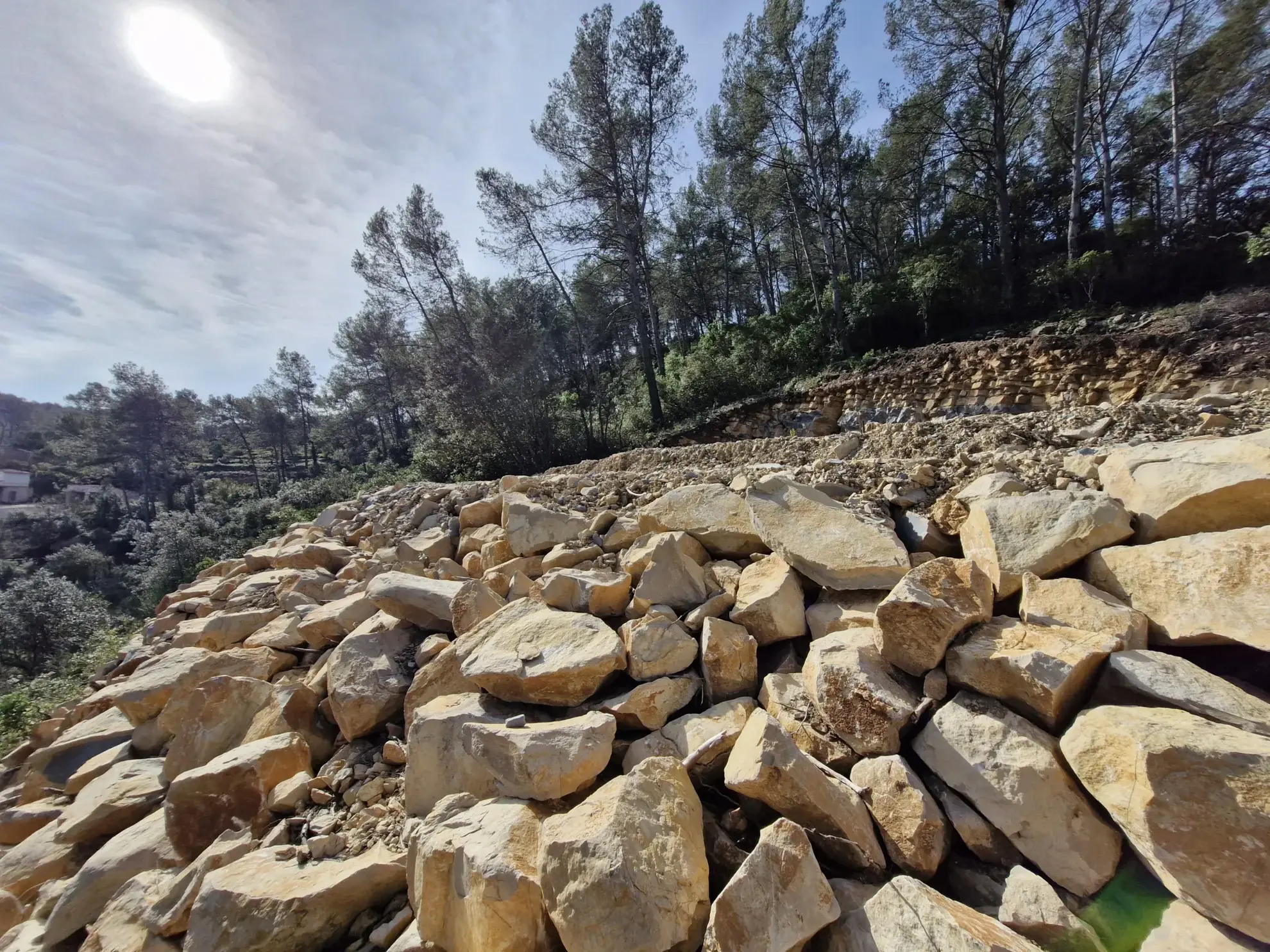Terrain constructible de 1514 m² à Belgentier avec permis de construire 
