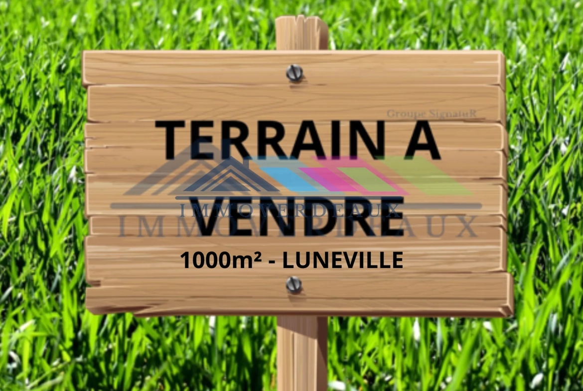 Terrain constructible centre-ville de Lunéville - 1000m² 