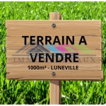 Terrain constructible centre-ville de Lunéville - 1000m²