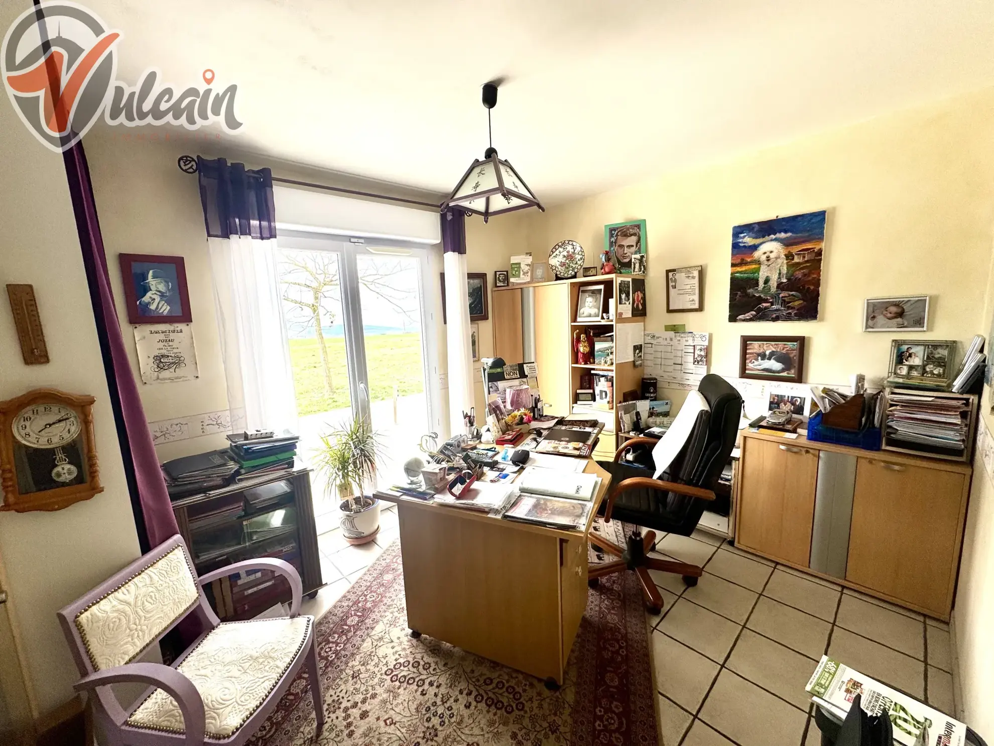 A vendre maison plain-pied avec grand jardin à Trezoux, vue sur la Chaîne des Puys 