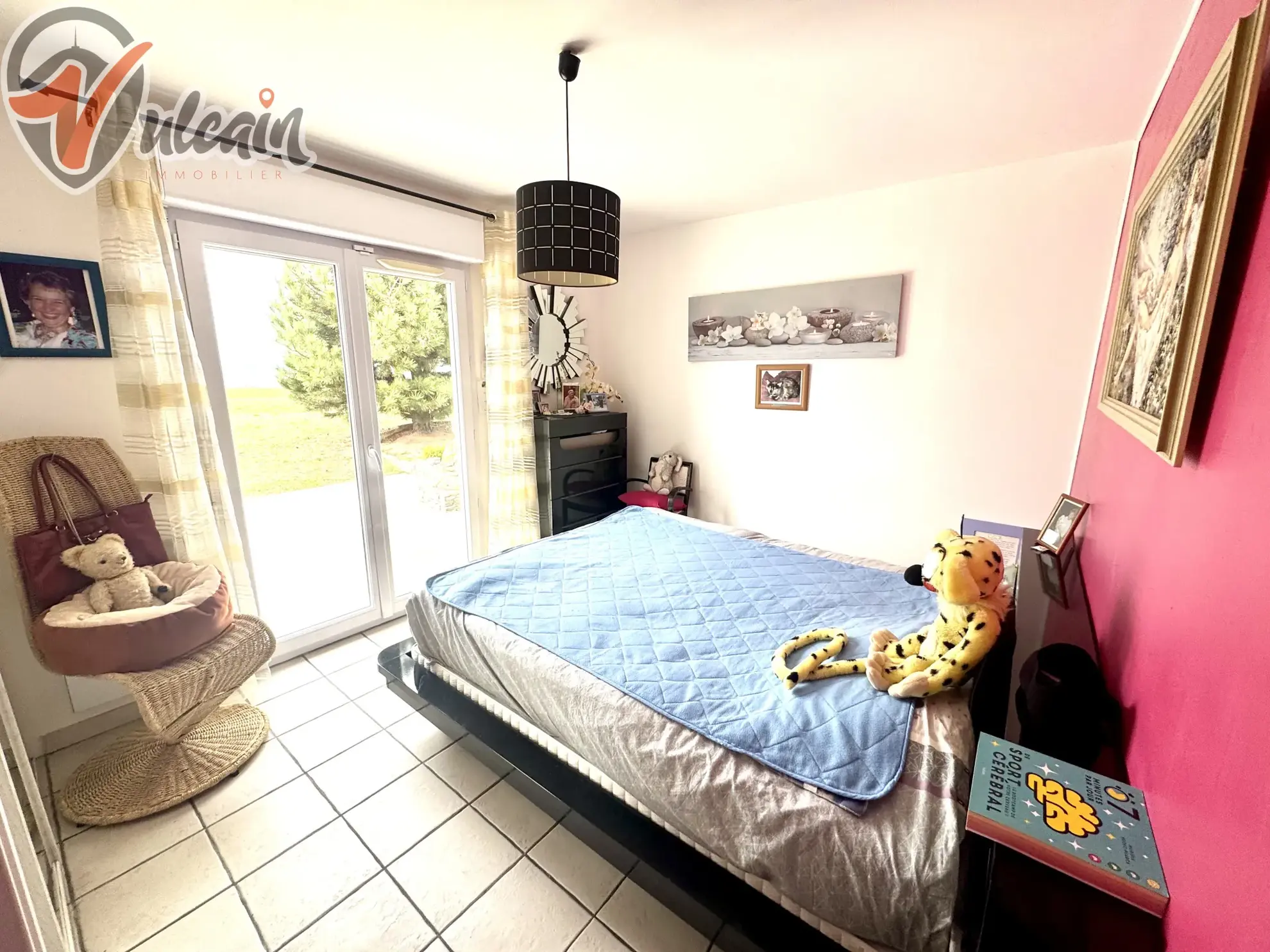 A vendre maison plain-pied avec grand jardin à Trezoux, vue sur la Chaîne des Puys 