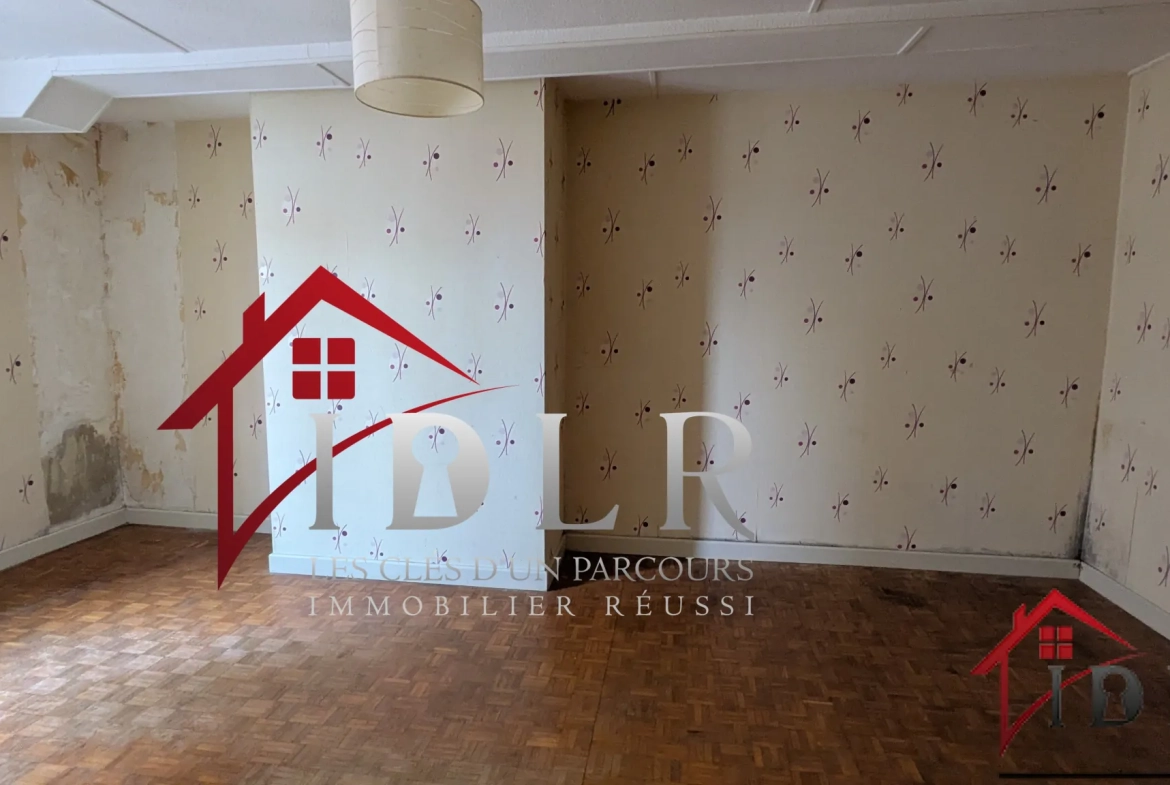 Immeuble de 190m² à rénover au centre-ville avec jardin à Chaussin 