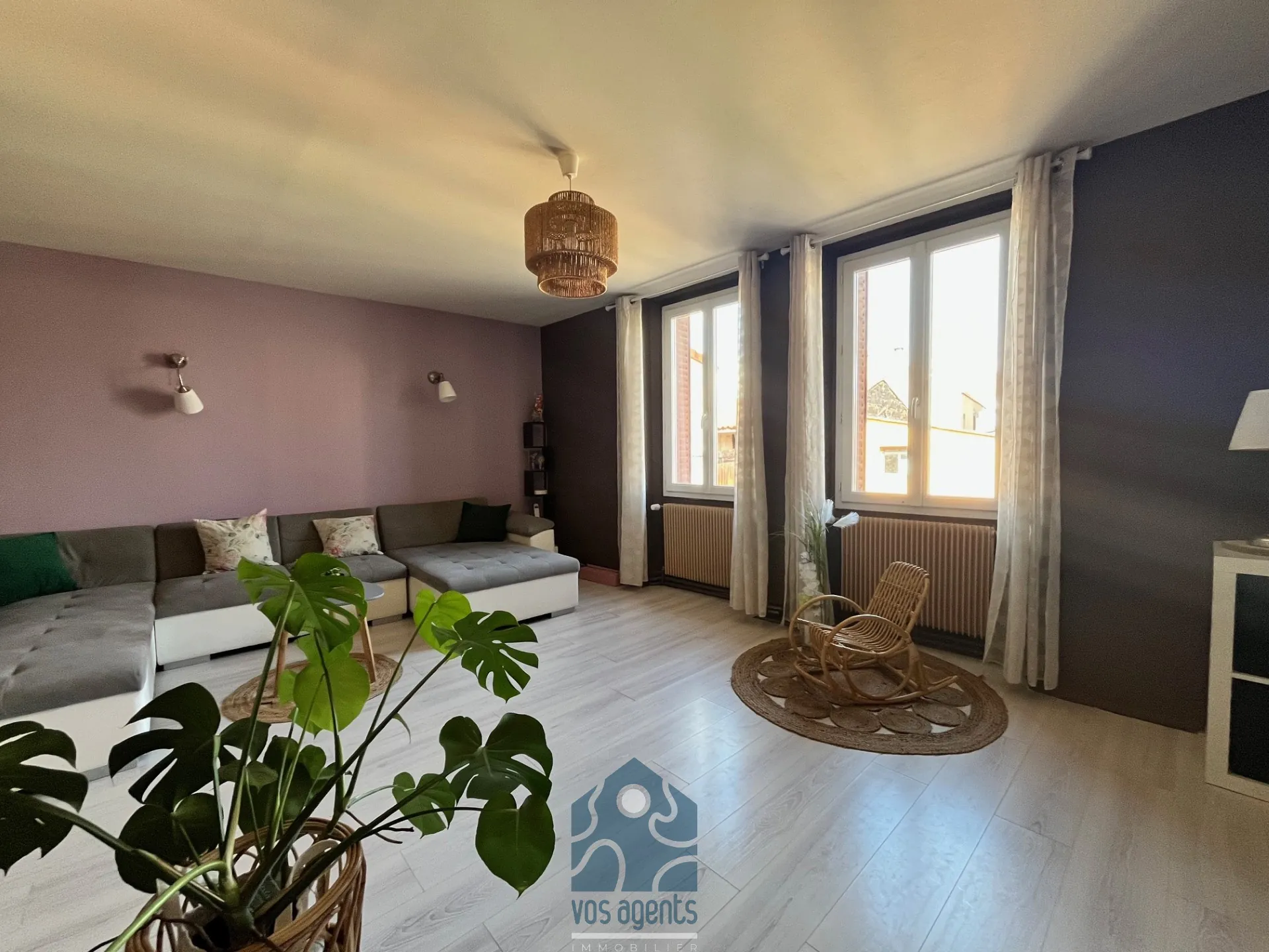 Maison 5 pièces avec garage, cave, terrain et terrasse à Saint-Bonnet-Près-Riom 