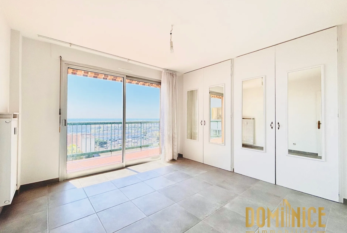 Appartement T4 avec vue panoramique à Nice Saint Augustin, récent et sécurisé 