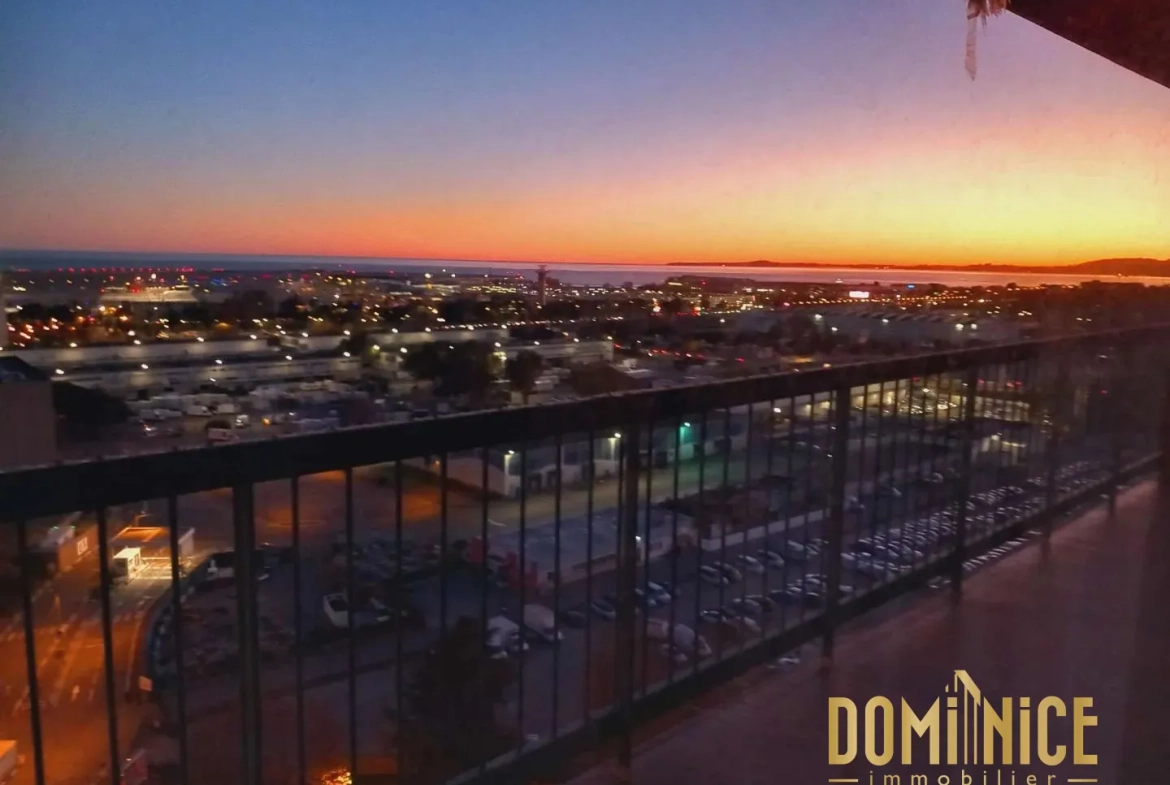 Appartement T4 avec vue panoramique à Nice Saint Augustin, récent et sécurisé 