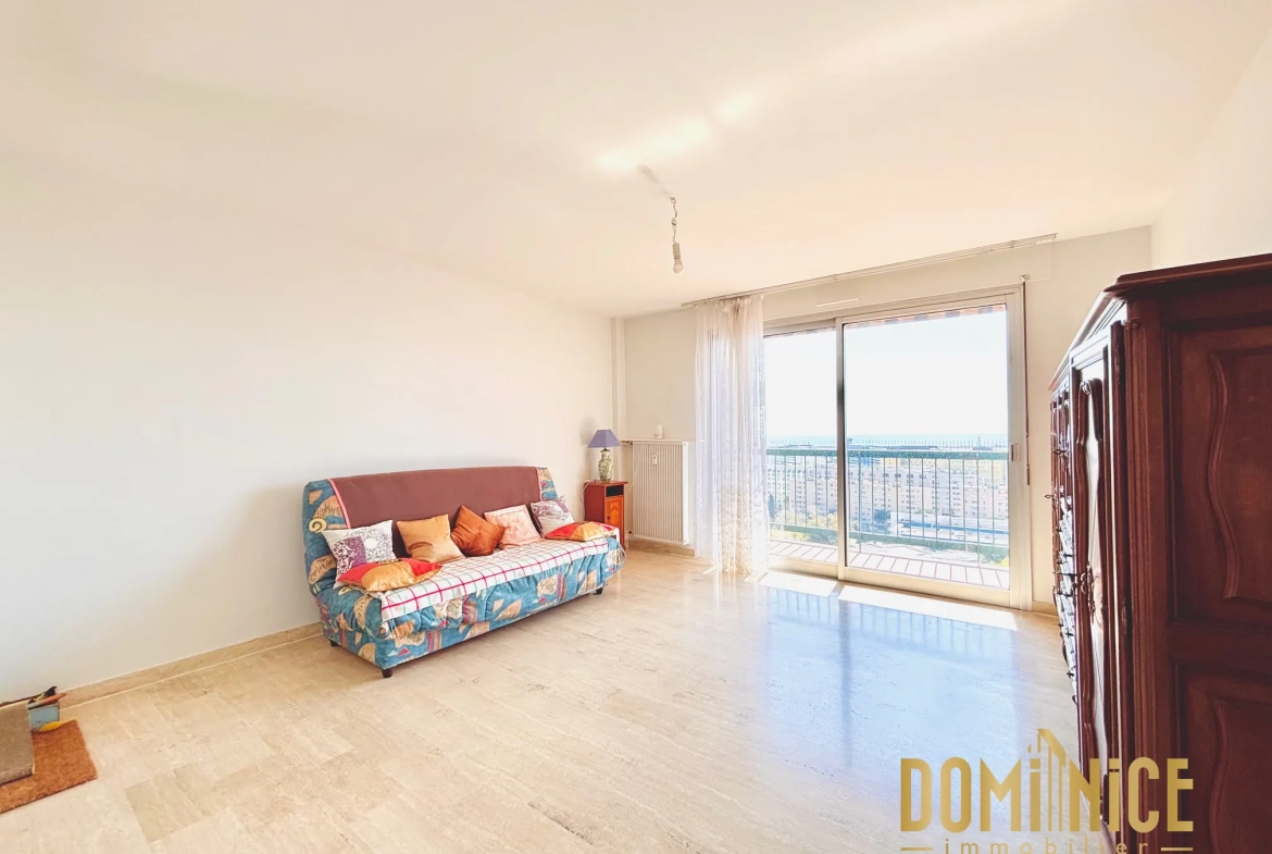 Appartement T4 avec vue panoramique à Nice Saint Augustin, récent et sécurisé 
