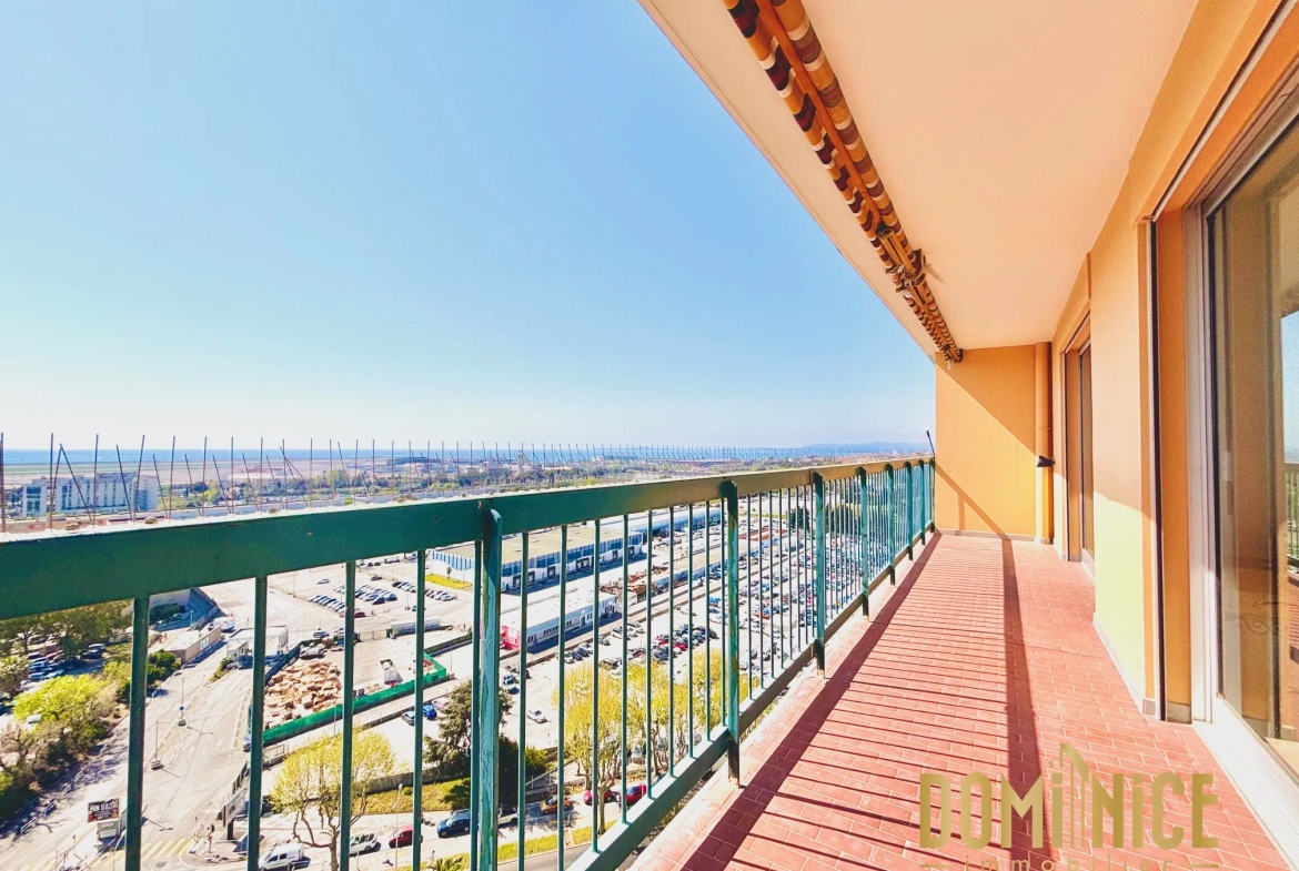 Appartement T4 avec vue panoramique à Nice Saint Augustin, récent et sécurisé 