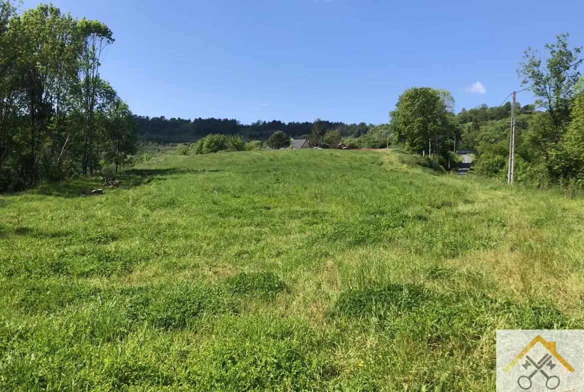 Terrain constructible en campagne à Saint Cyprien de 2293 m² avec jolie vue 