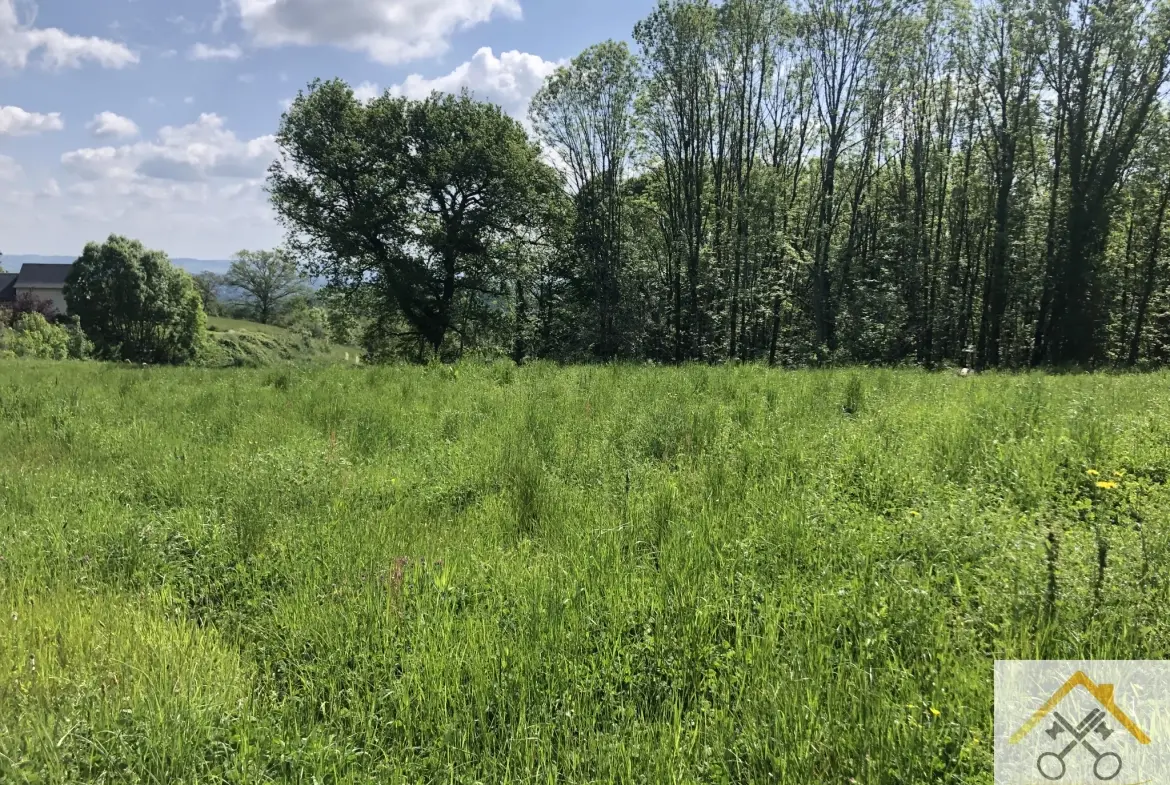 Terrain constructible en campagne à Saint Cyprien de 2293 m² avec jolie vue 