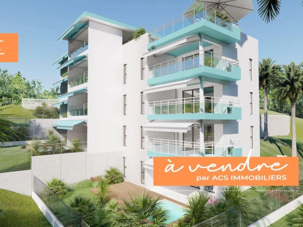 Appartement F1 neuf avec terrasse et parking à Fort-de-France - Résidence Les Terrasses de Saint-Paul