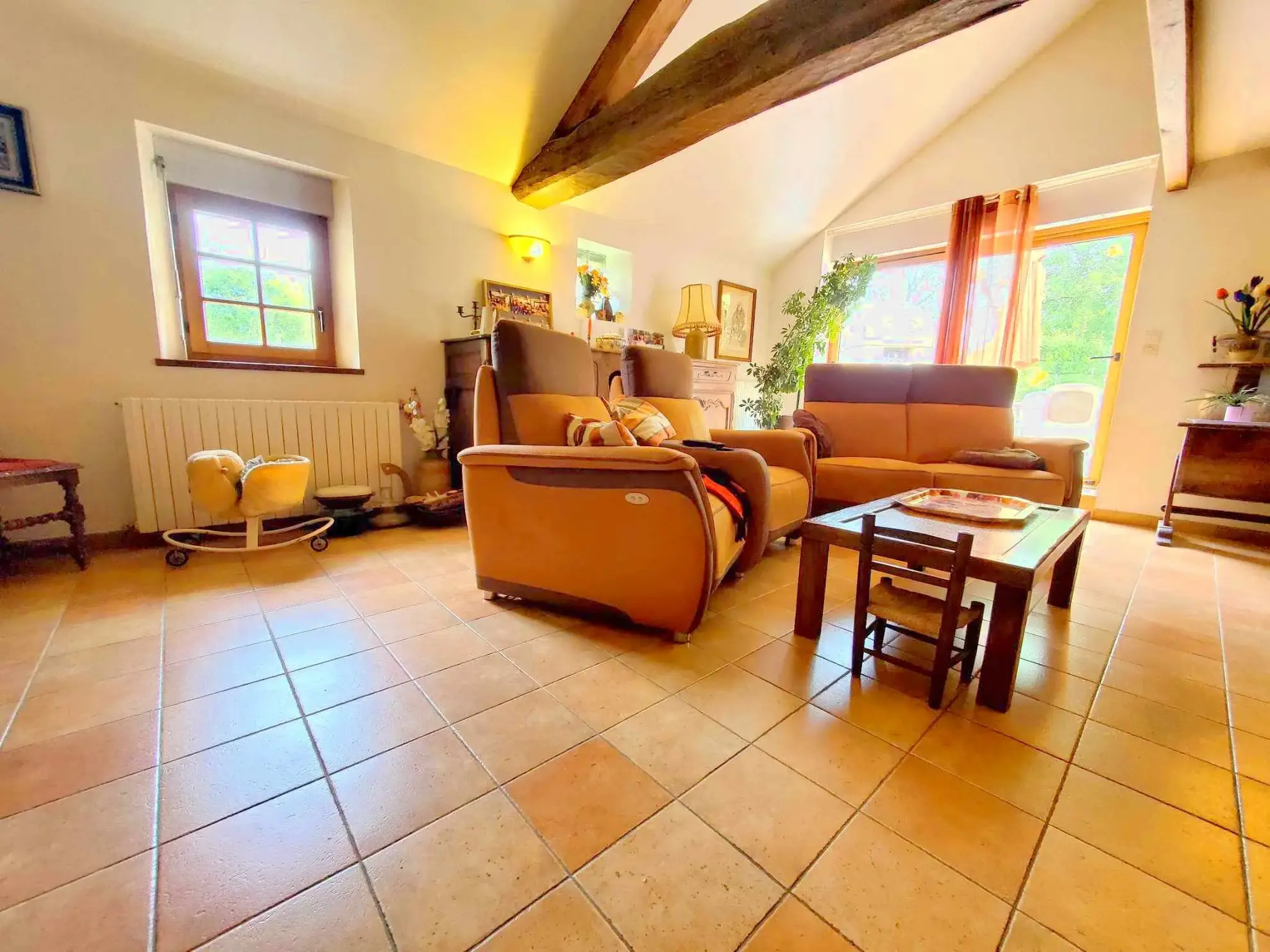 Longère de 166 m2 à vendre proche d'Alençon avec garage et terrasse 