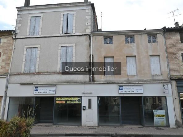 Immeuble de 145 m² à Marmande en centre-ville avec potentiel de rénovation