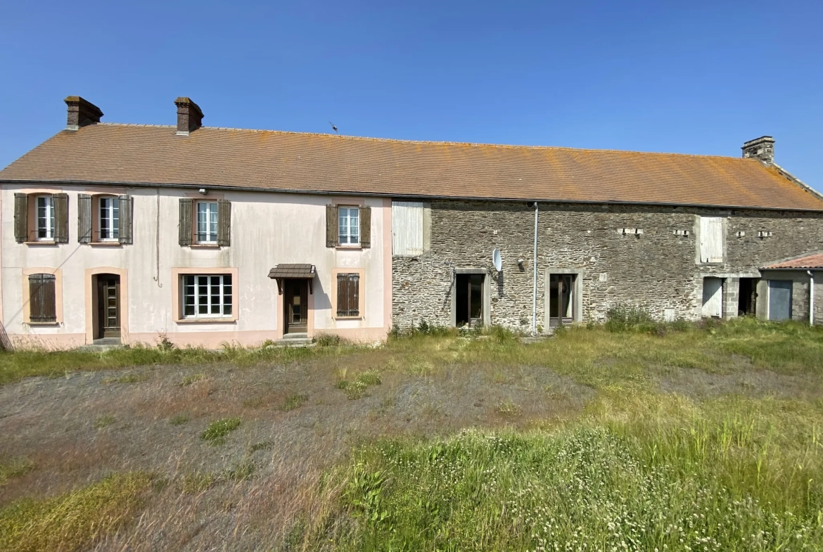 Ferme ancienne à Croisilles avec grand terrain et potentiel d'aménagement 