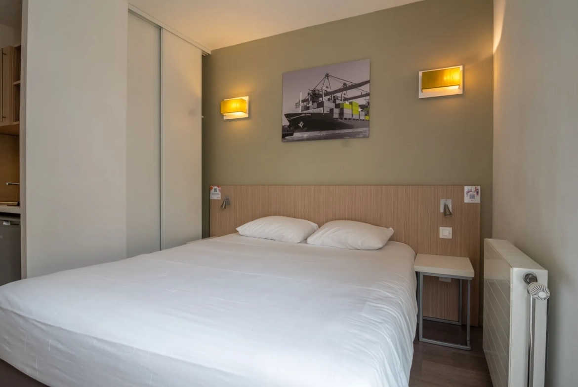 Studio en résidence de tourisme 3 étoiles au Havre - Investissement rentable LMNP 
