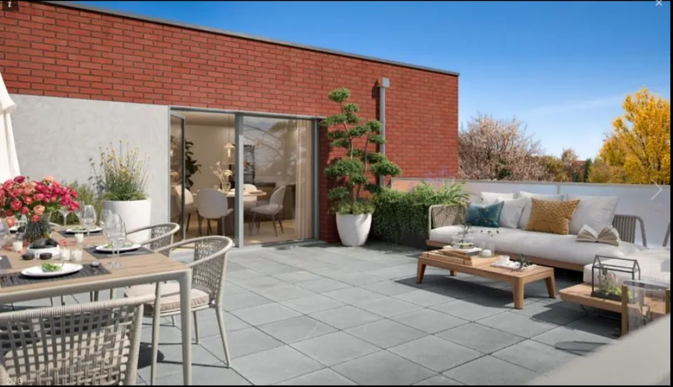 Appartement 3 pièces à Quesnoy-sur-Deûle avec balcon, parking, livraison 2025 