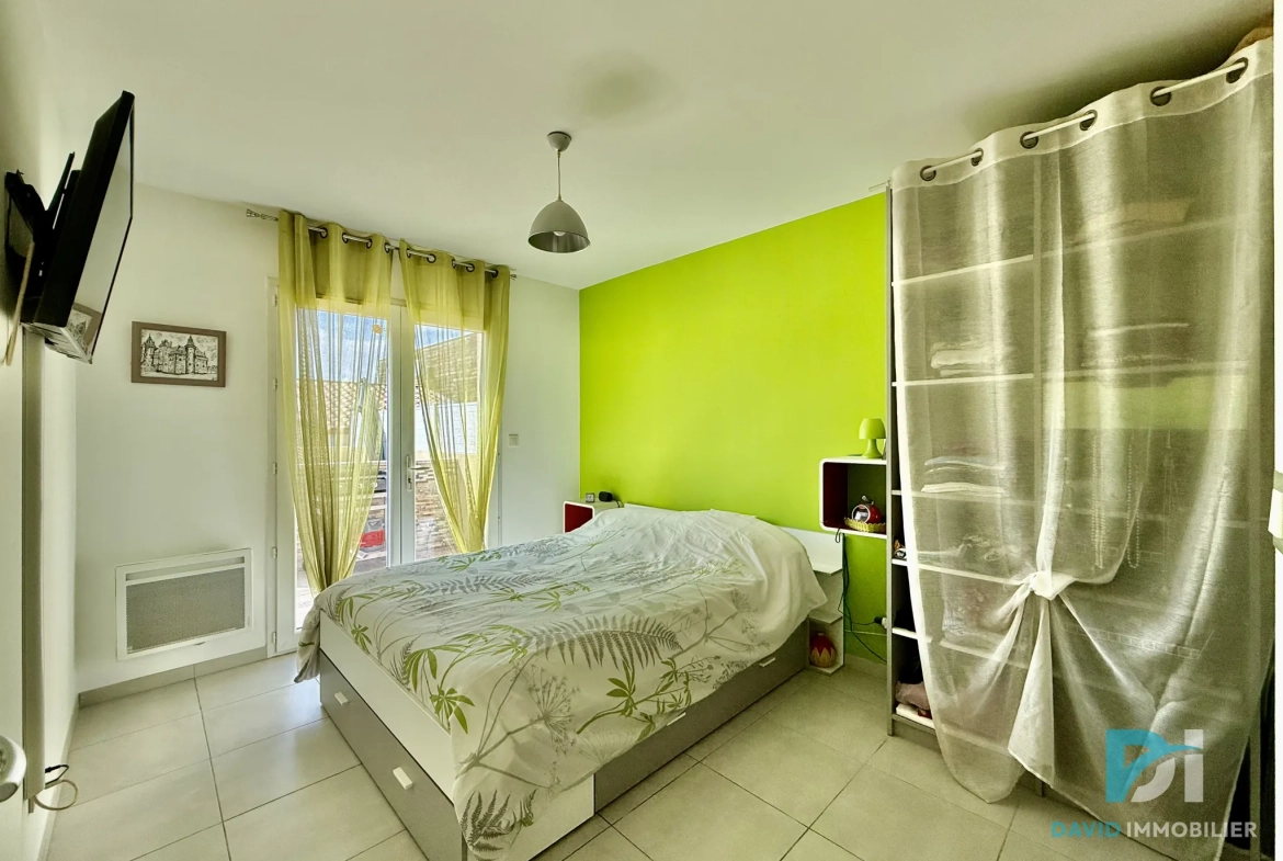 Villa moderne de plain-pied avec piscine à St Thibery - 75 m² 