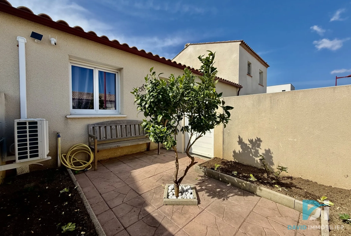 Villa moderne de plain-pied avec piscine à St Thibery - 75 m² 