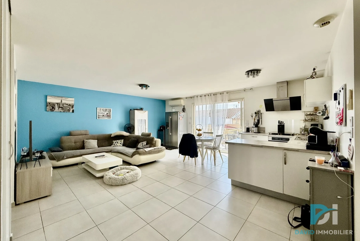 Villa moderne de plain-pied avec piscine à St Thibery - 75 m² 