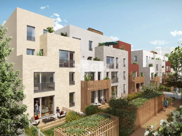 Appartement 2 pièces neuf à Romainville avec résidence sécurisée et livraison en 2025