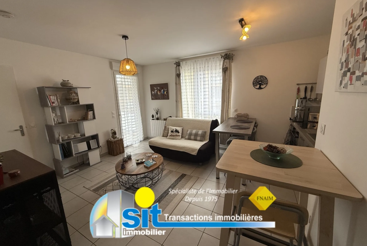 Vente d'un appartement de 40 m² avec terrasse et garage à Vienne Estressin 