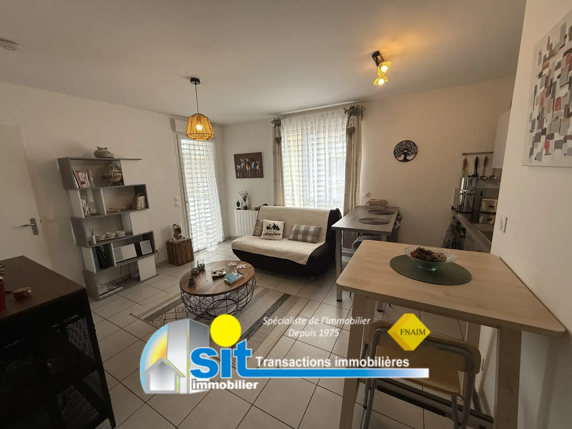Vente d'un appartement de 40 m² avec terrasse et garage à Vienne Estressin 
