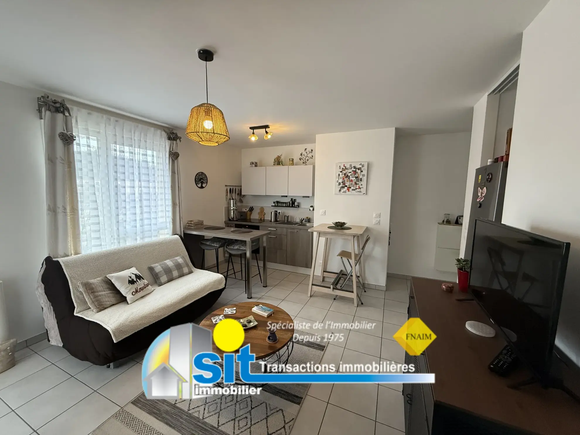 Vente d'un appartement de 40 m² avec terrasse et garage à Vienne Estressin 