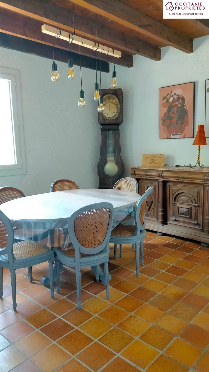 Maison de montagne de 120m² avec terrain à Massat, exposée sud 