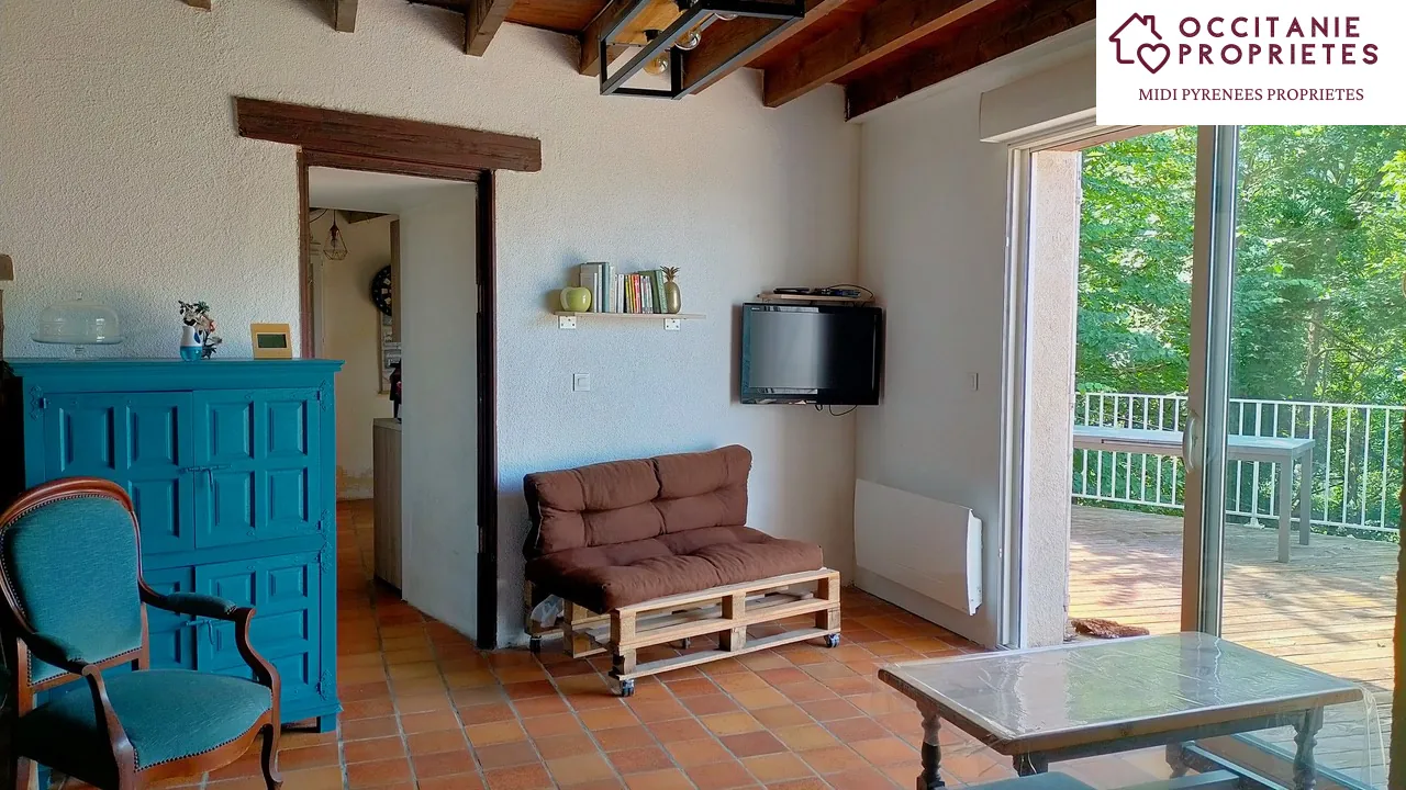 Maison de montagne de 120m² avec terrain à Massat, exposée sud 