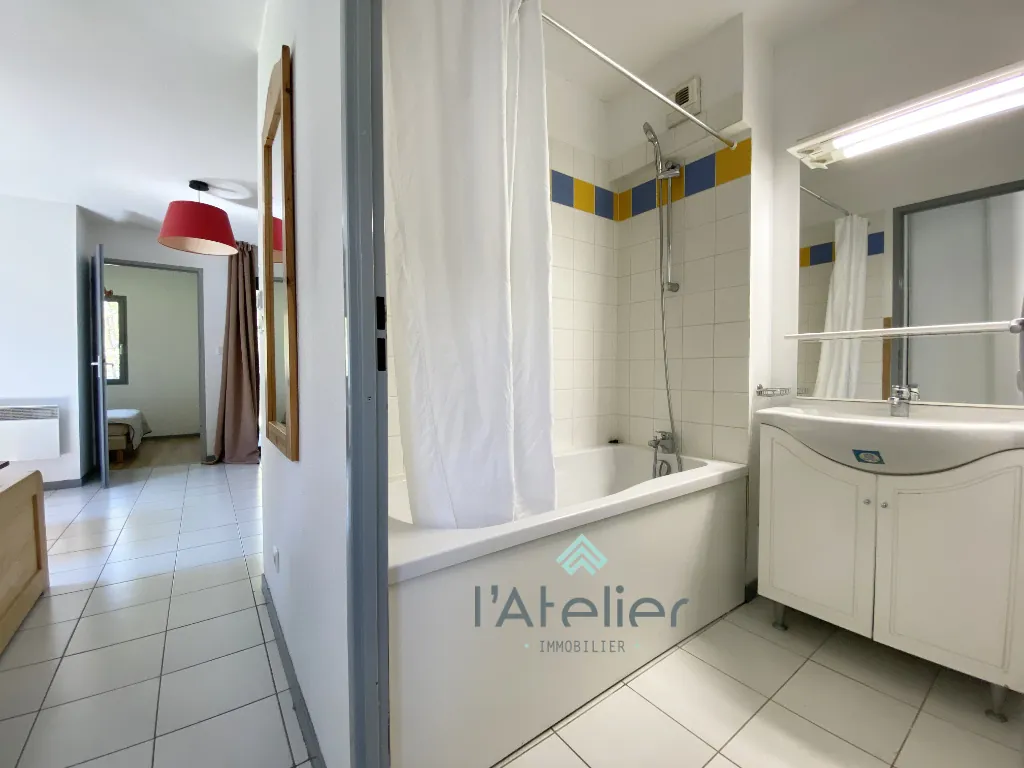 Appartement T2 cabine avec terrasse et piscine à Arreau - Vue montagne 
