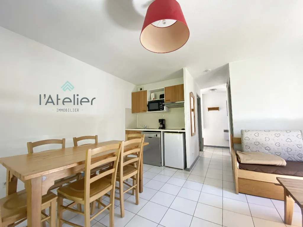 Appartement T2 cabine avec terrasse et piscine à Arreau - Vue montagne 