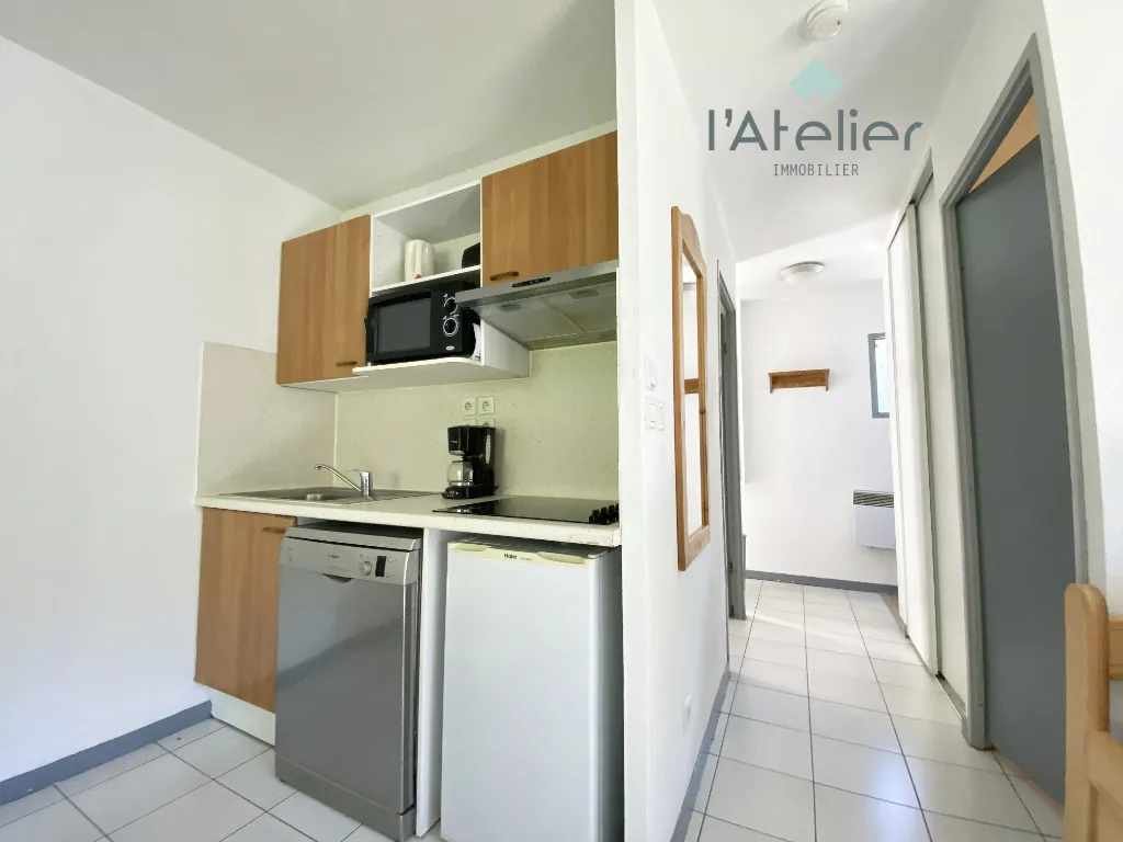 Appartement T2 cabine avec terrasse et piscine à Arreau - Vue montagne 