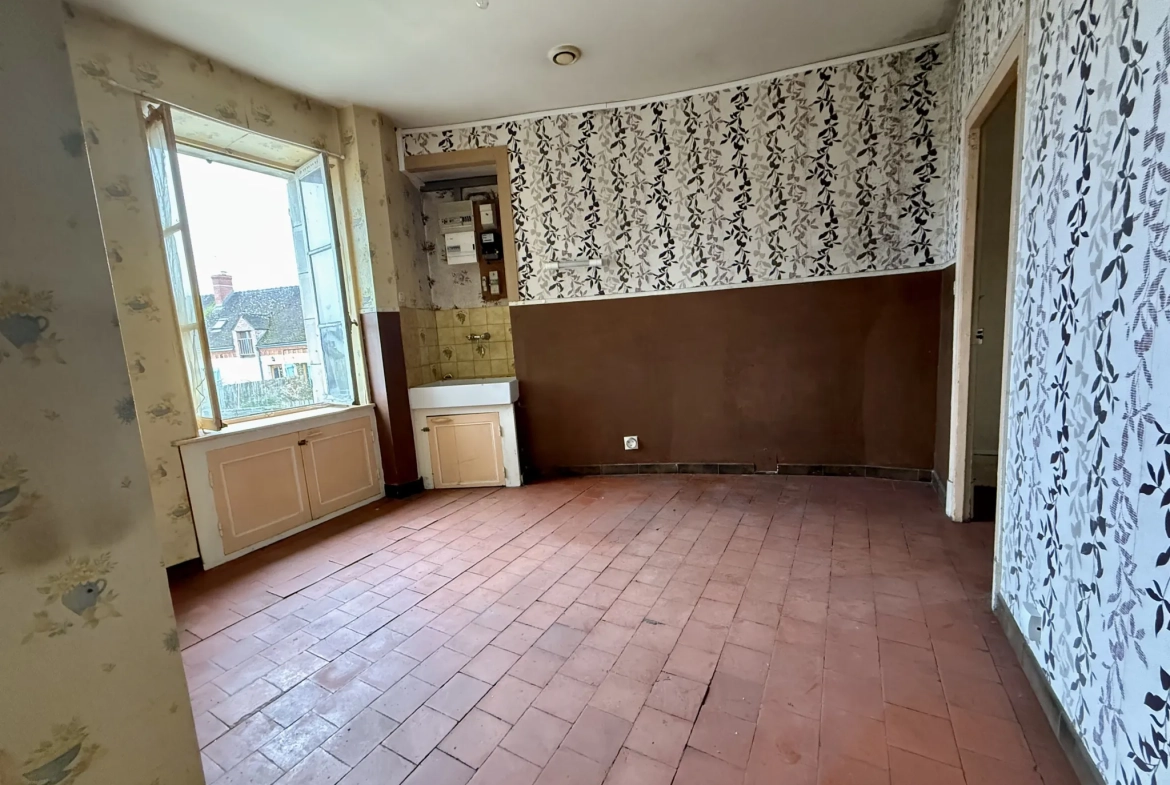 Ferme à rénover avec grange et terrain constructible à Preuilly 