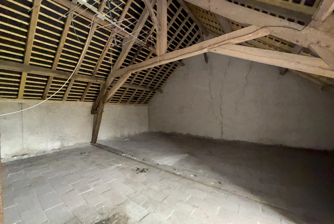 Ferme à rénover avec grange et terrain constructible à Preuilly 