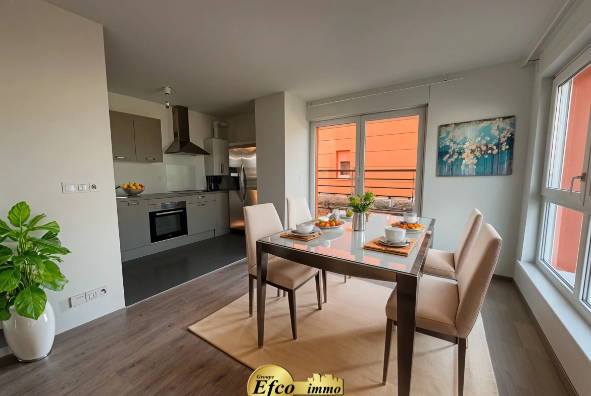 Appartement 2 pièces de 51,89 m² à Saint-Louis avec terrasse et parking 
